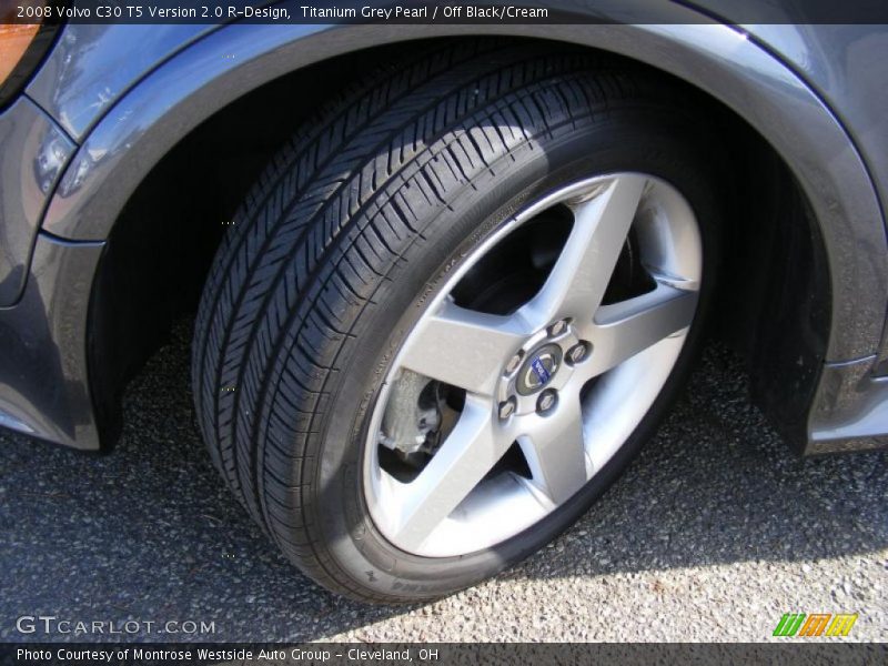 Titanium Grey Pearl / Off Black/Cream 2008 Volvo C30 T5 Version 2.0 R-Design
