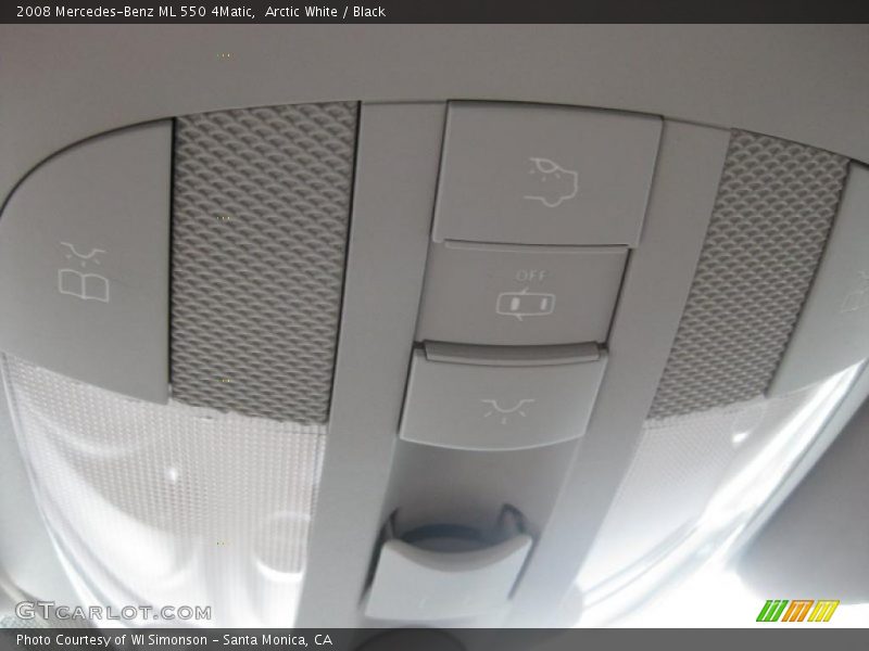 Arctic White / Black 2008 Mercedes-Benz ML 550 4Matic