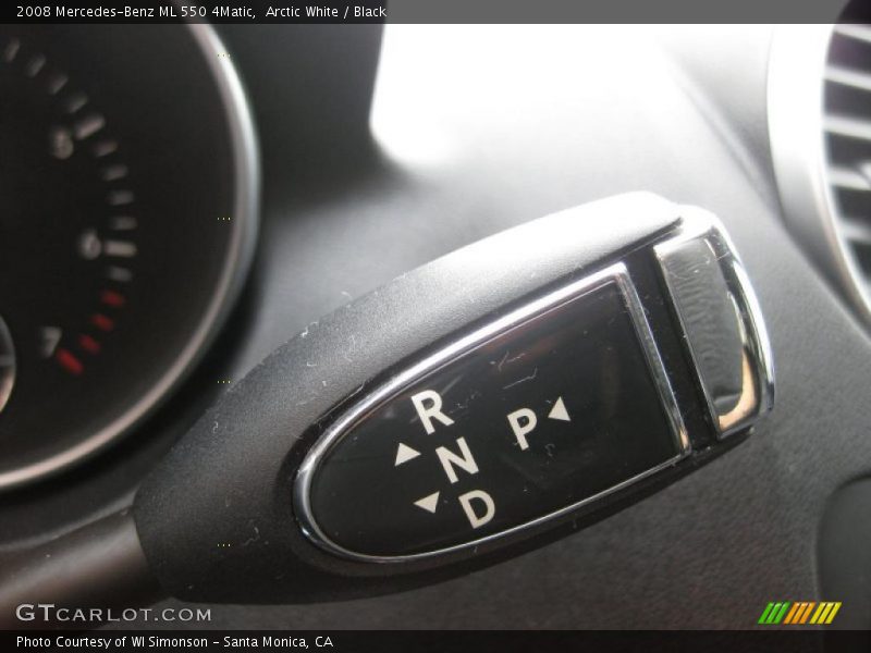 Arctic White / Black 2008 Mercedes-Benz ML 550 4Matic
