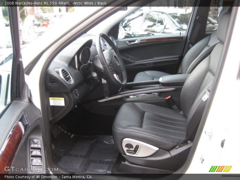 Arctic White / Black 2008 Mercedes-Benz ML 550 4Matic