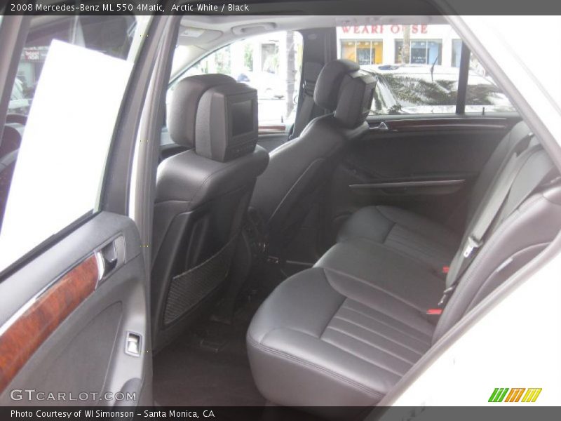 Arctic White / Black 2008 Mercedes-Benz ML 550 4Matic