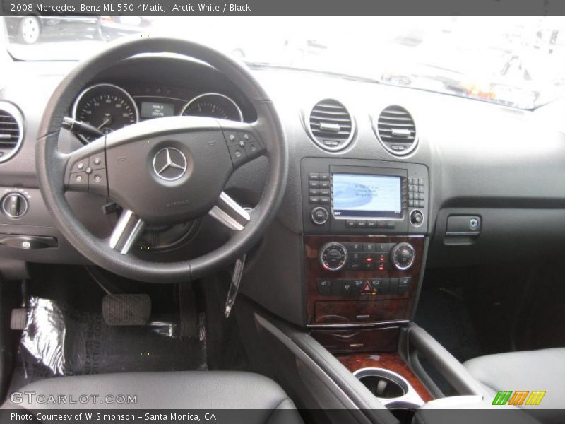 Arctic White / Black 2008 Mercedes-Benz ML 550 4Matic