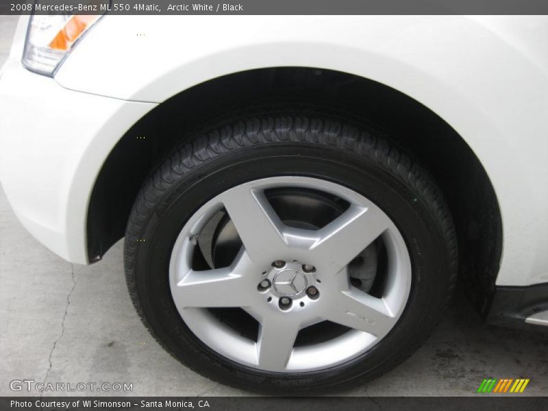 Arctic White / Black 2008 Mercedes-Benz ML 550 4Matic