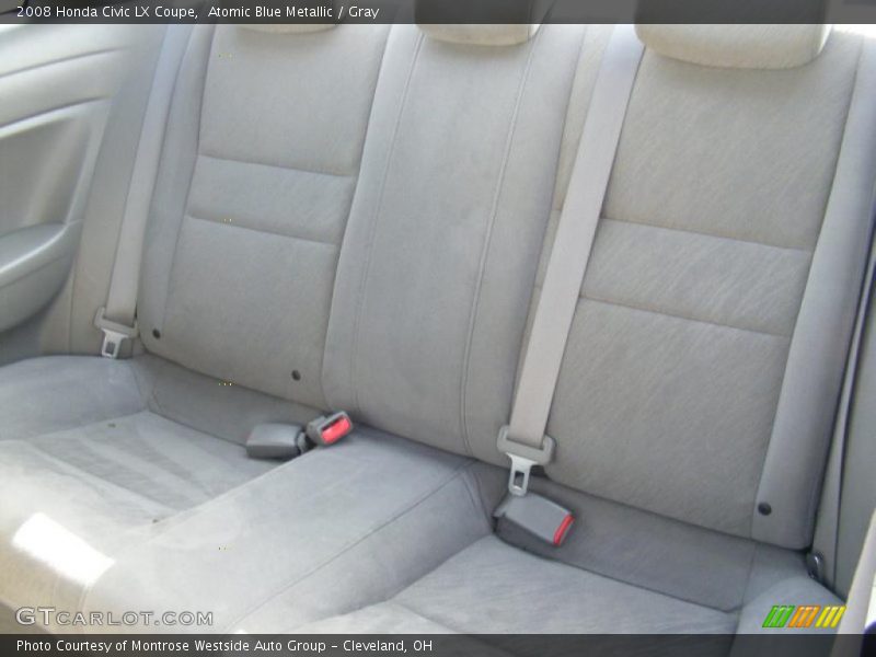 Atomic Blue Metallic / Gray 2008 Honda Civic LX Coupe