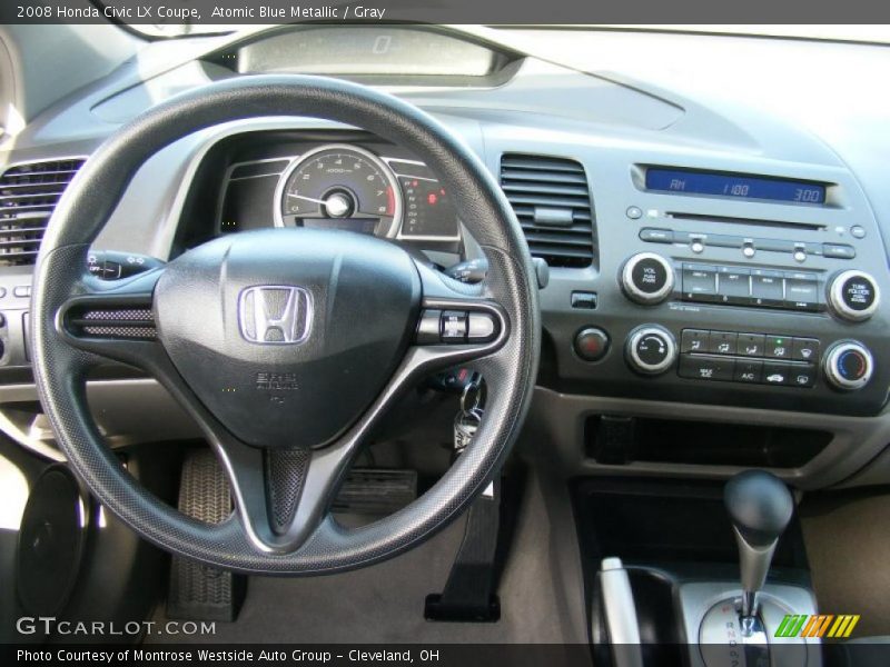  2008 Civic LX Coupe Gray Interior