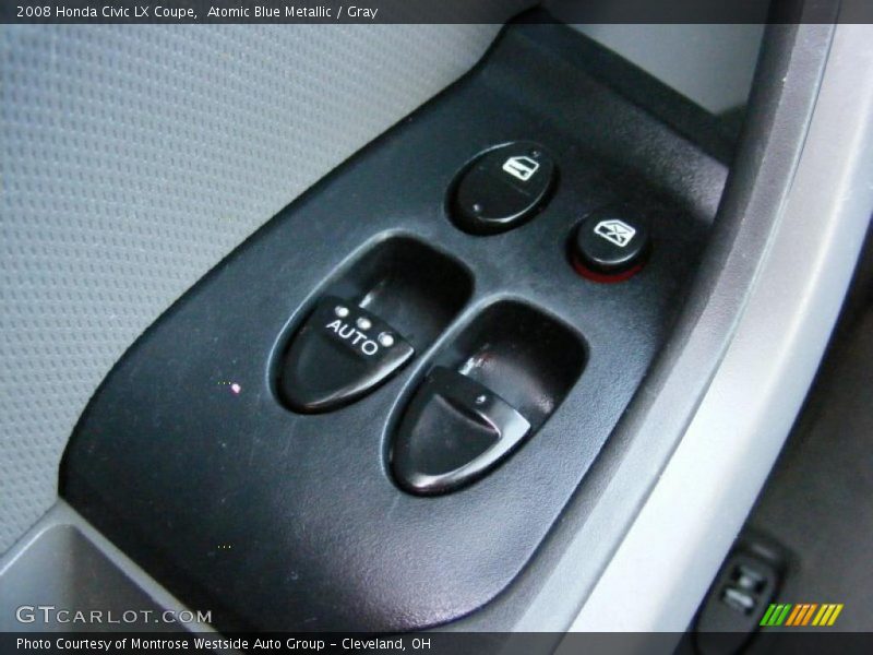 Atomic Blue Metallic / Gray 2008 Honda Civic LX Coupe