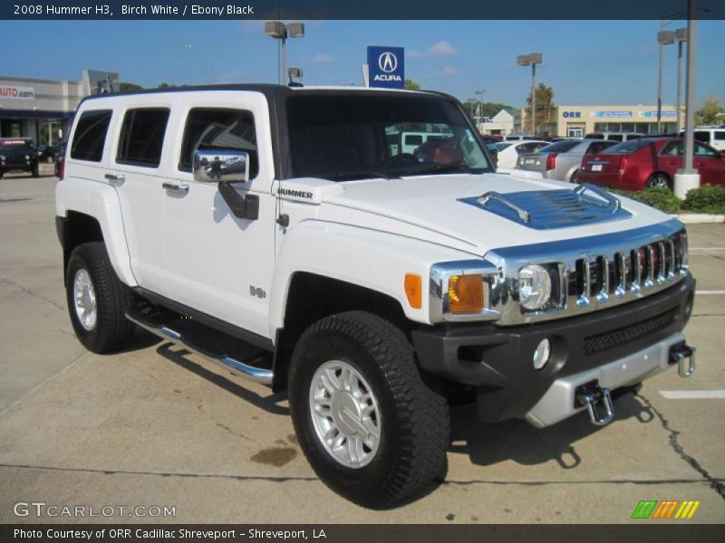 Birch White / Ebony Black 2008 Hummer H3