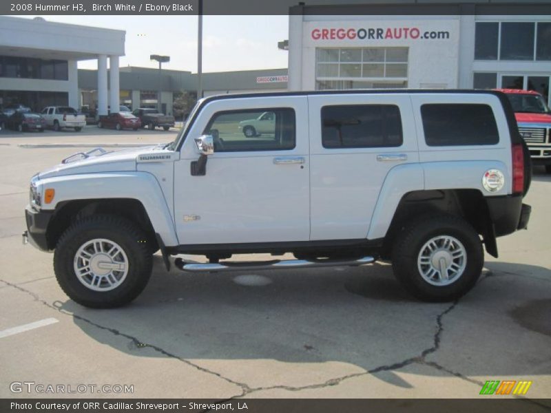 Birch White / Ebony Black 2008 Hummer H3
