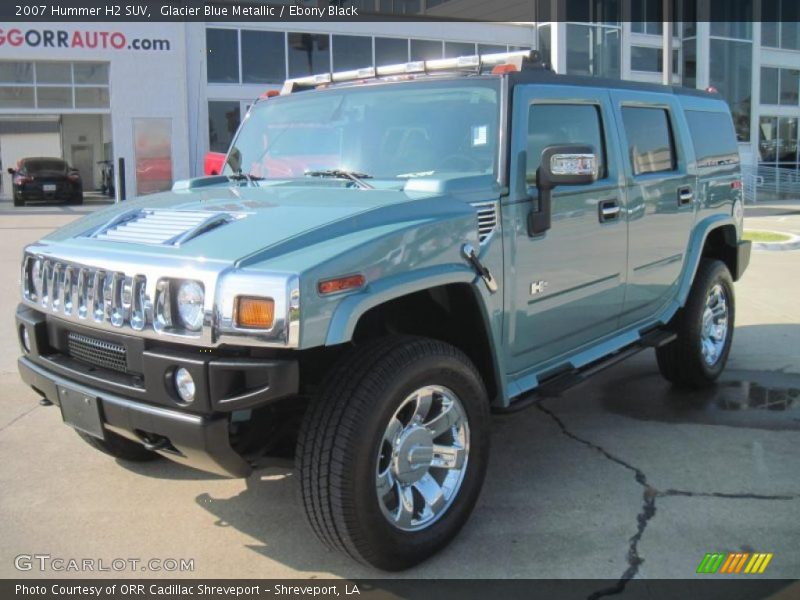 Glacier Blue Metallic / Ebony Black 2007 Hummer H2 SUV