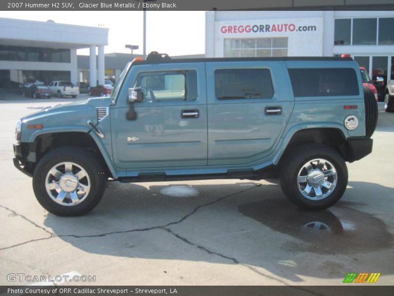 Glacier Blue Metallic / Ebony Black 2007 Hummer H2 SUV