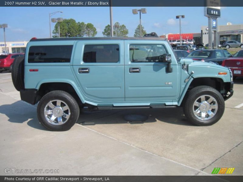 Glacier Blue Metallic / Ebony Black 2007 Hummer H2 SUV