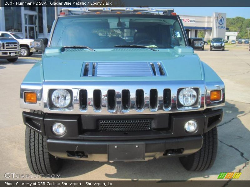 Glacier Blue Metallic / Ebony Black 2007 Hummer H2 SUV