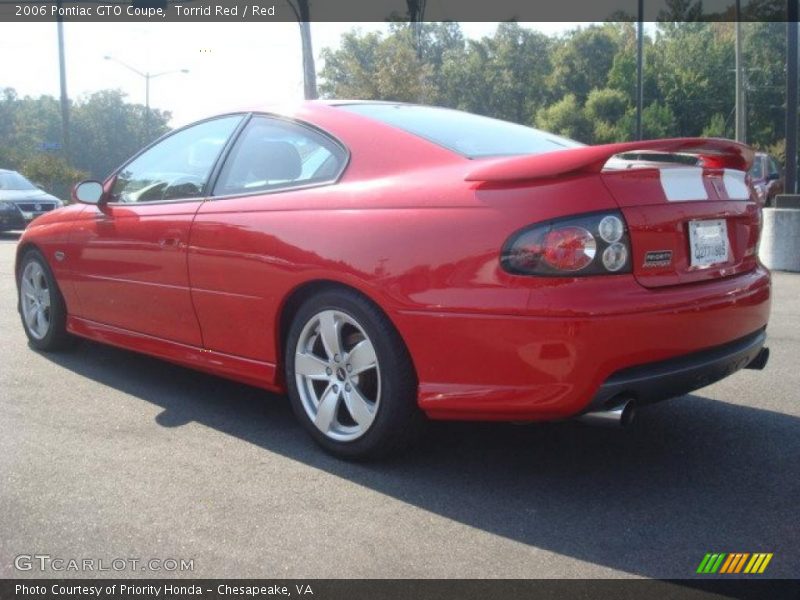 Torrid Red / Red 2006 Pontiac GTO Coupe