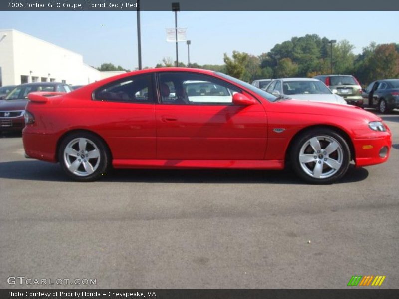 Torrid Red / Red 2006 Pontiac GTO Coupe