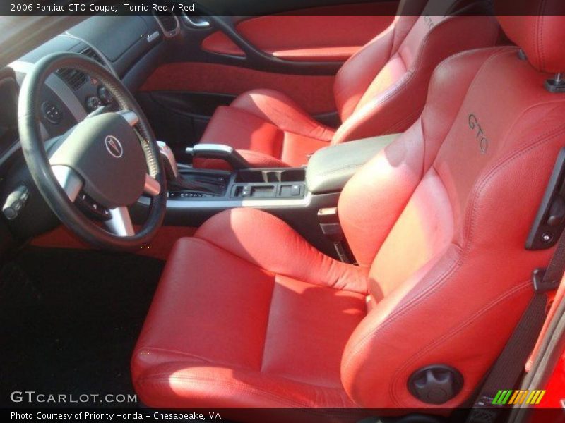 Torrid Red / Red 2006 Pontiac GTO Coupe