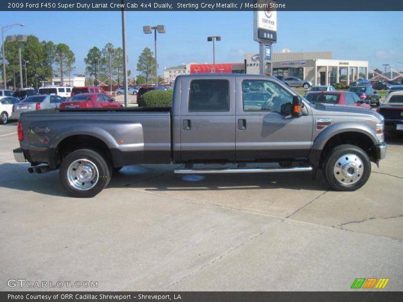 Sterling Grey Metallic / Medium Stone 2009 Ford F450 Super Duty Lariat Crew Cab 4x4 Dually