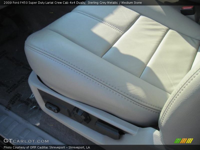 Sterling Grey Metallic / Medium Stone 2009 Ford F450 Super Duty Lariat Crew Cab 4x4 Dually