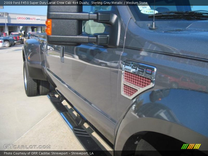 Sterling Grey Metallic / Medium Stone 2009 Ford F450 Super Duty Lariat Crew Cab 4x4 Dually