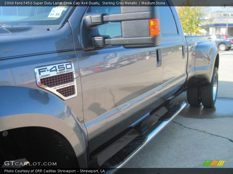 Sterling Grey Metallic / Medium Stone 2009 Ford F450 Super Duty Lariat Crew Cab 4x4 Dually