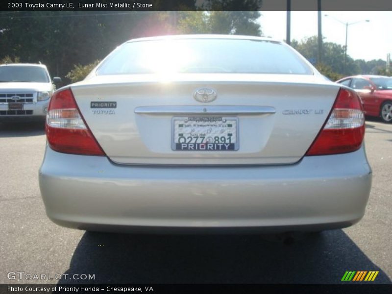 Lunar Mist Metallic / Stone 2003 Toyota Camry LE