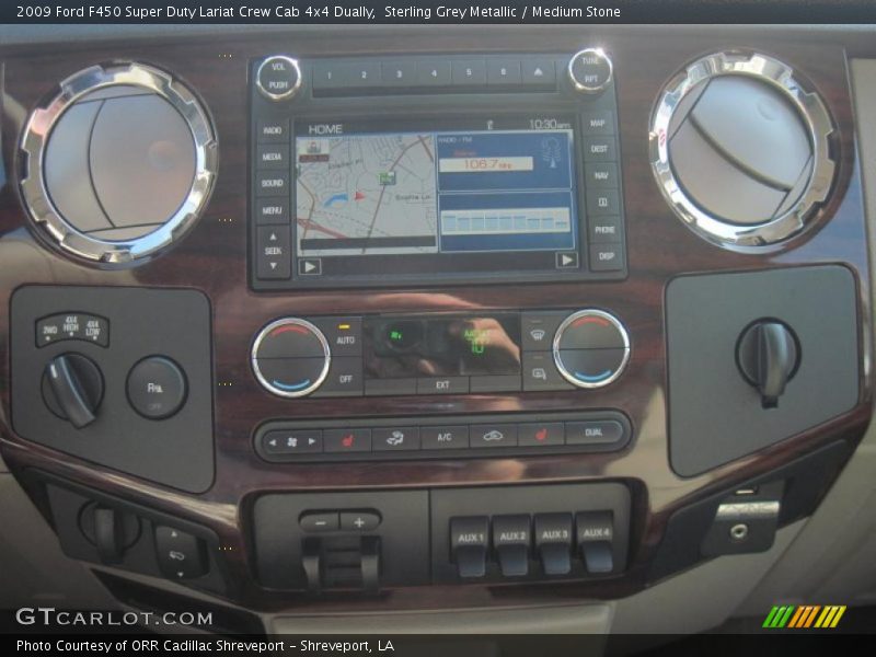 Controls of 2009 F450 Super Duty Lariat Crew Cab 4x4 Dually