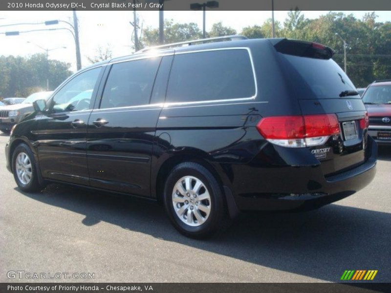 Crystal Black Pearl / Gray 2010 Honda Odyssey EX-L