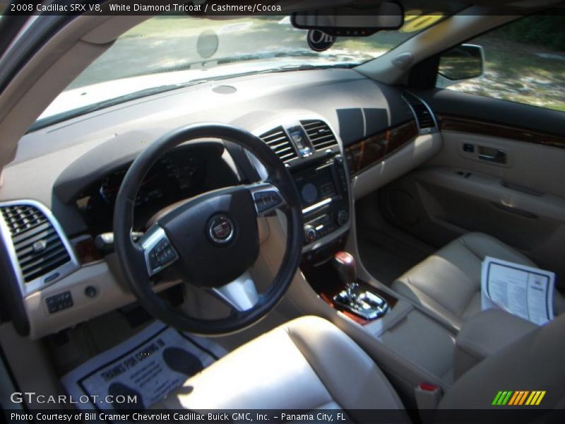 White Diamond Tricoat / Cashmere/Cocoa 2008 Cadillac SRX V8