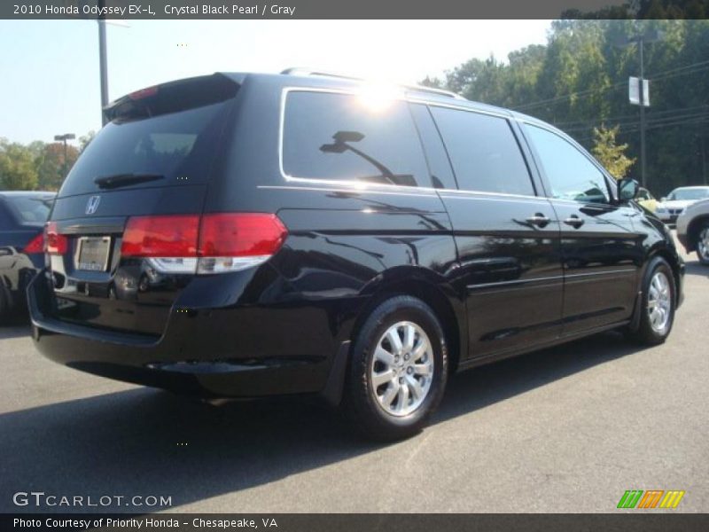 Crystal Black Pearl / Gray 2010 Honda Odyssey EX-L