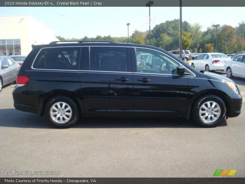 Crystal Black Pearl / Gray 2010 Honda Odyssey EX-L