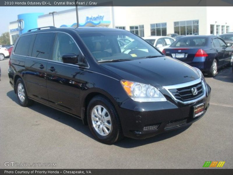 Crystal Black Pearl / Gray 2010 Honda Odyssey EX-L