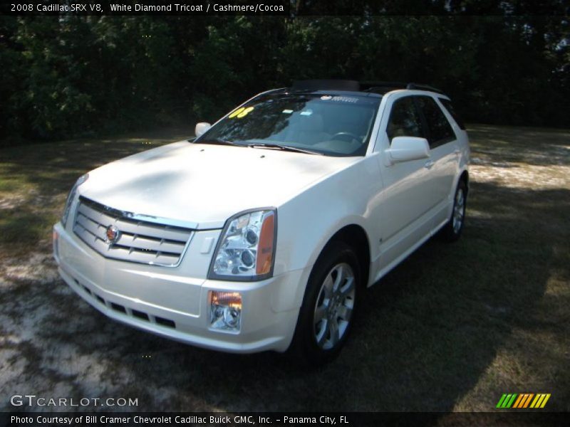 White Diamond Tricoat / Cashmere/Cocoa 2008 Cadillac SRX V8