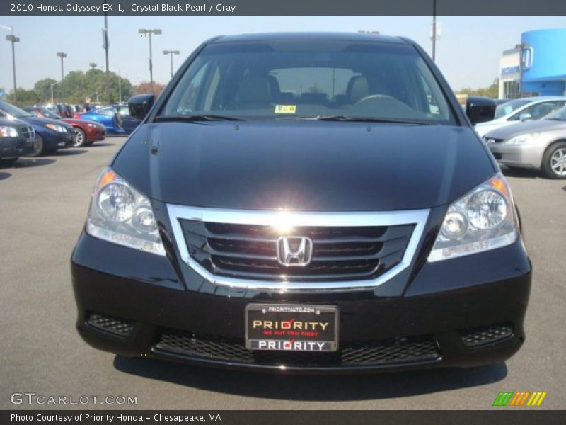 Crystal Black Pearl / Gray 2010 Honda Odyssey EX-L