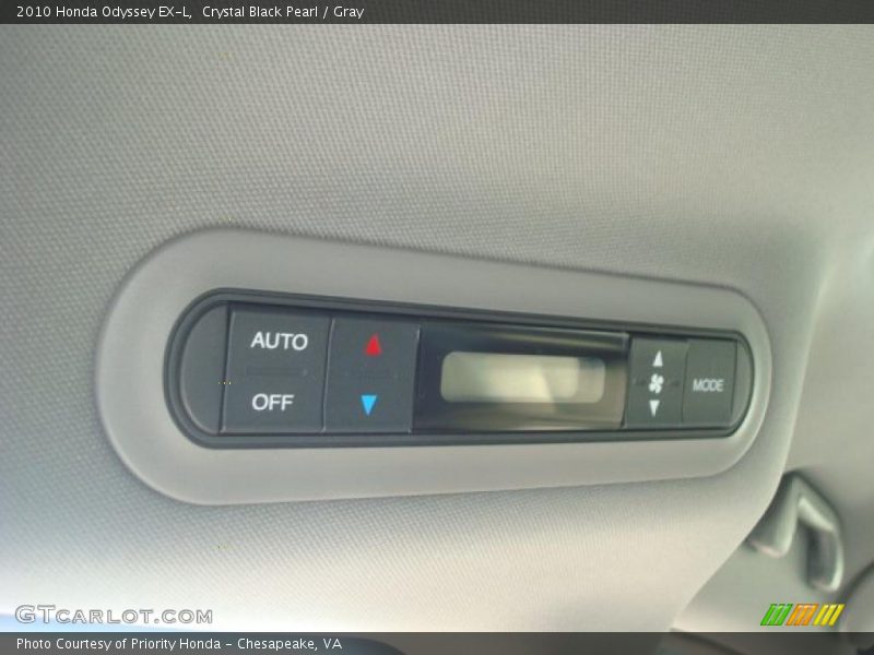 Crystal Black Pearl / Gray 2010 Honda Odyssey EX-L