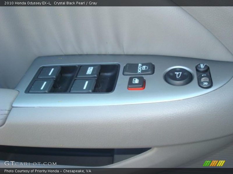 Crystal Black Pearl / Gray 2010 Honda Odyssey EX-L