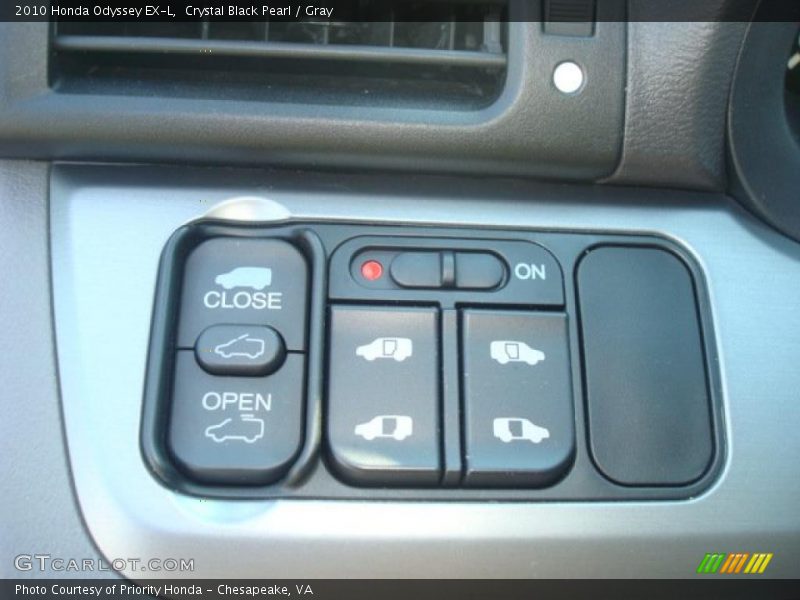 Crystal Black Pearl / Gray 2010 Honda Odyssey EX-L
