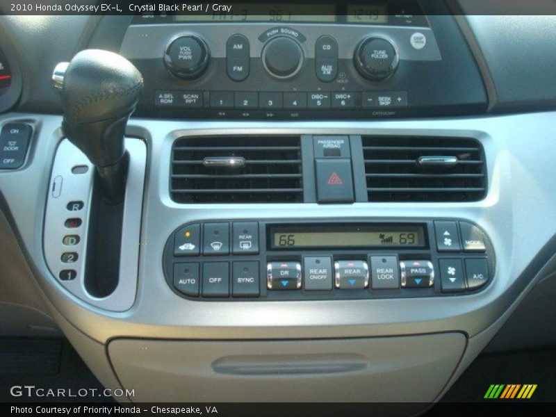 Crystal Black Pearl / Gray 2010 Honda Odyssey EX-L