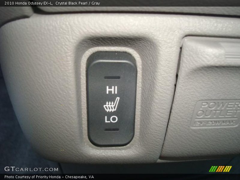 Crystal Black Pearl / Gray 2010 Honda Odyssey EX-L