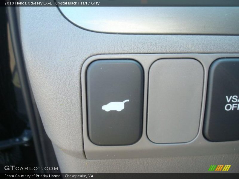Crystal Black Pearl / Gray 2010 Honda Odyssey EX-L