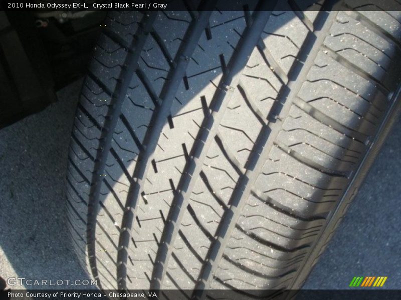 Crystal Black Pearl / Gray 2010 Honda Odyssey EX-L