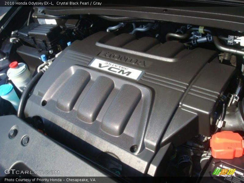 Crystal Black Pearl / Gray 2010 Honda Odyssey EX-L