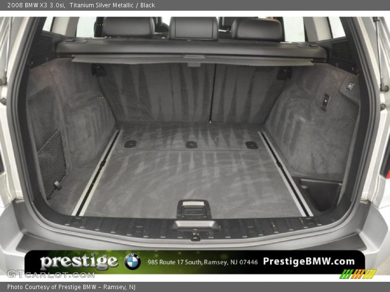 Titanium Silver Metallic / Black 2008 BMW X3 3.0si