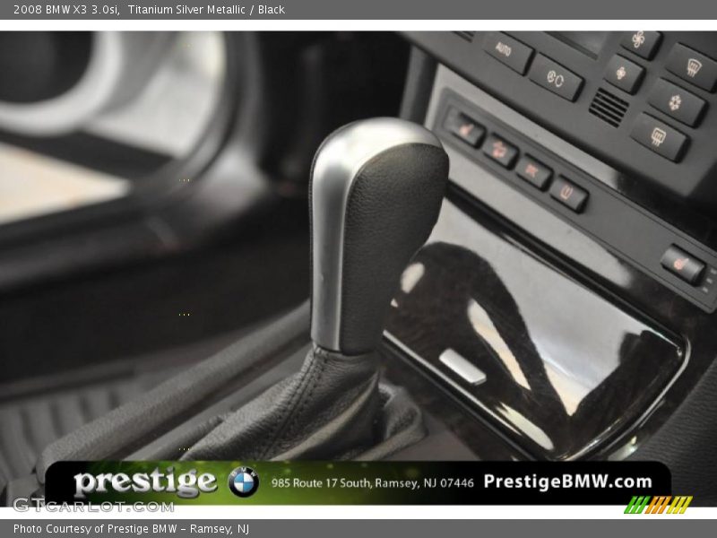 Titanium Silver Metallic / Black 2008 BMW X3 3.0si