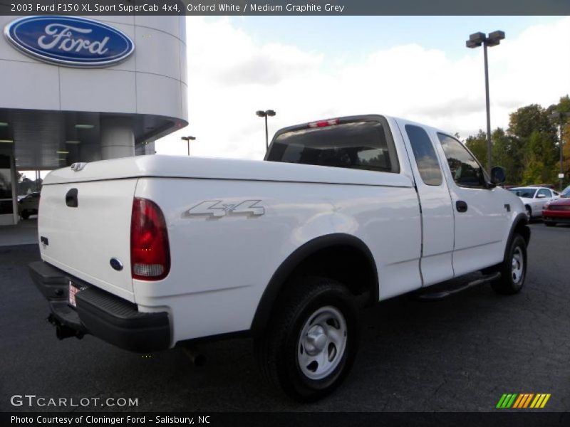 Oxford White / Medium Graphite Grey 2003 Ford F150 XL Sport SuperCab 4x4