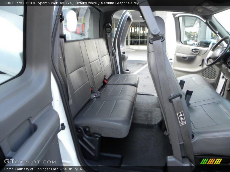  2003 F150 XL Sport SuperCab 4x4 Medium Graphite Grey Interior