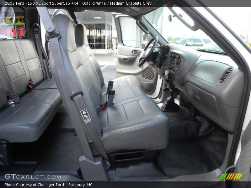  2003 F150 XL Sport SuperCab 4x4 Medium Graphite Grey Interior