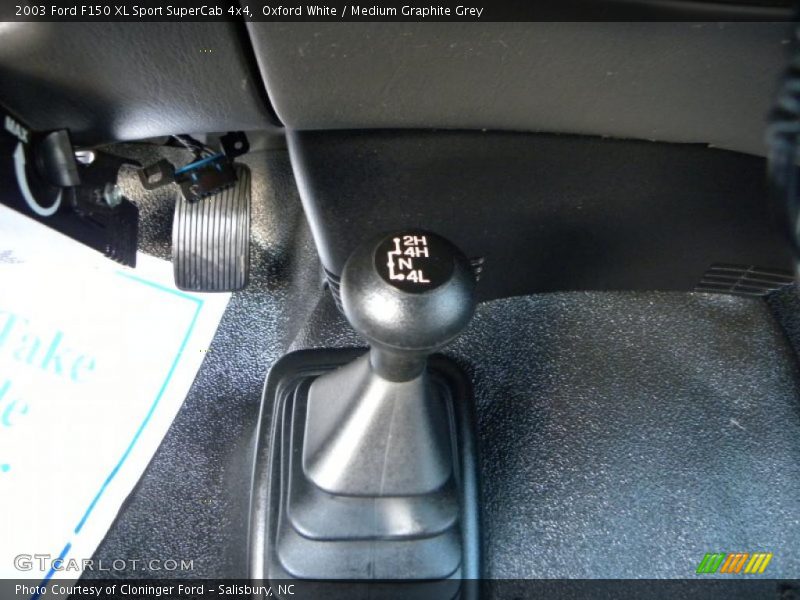 Controls of 2003 F150 XL Sport SuperCab 4x4
