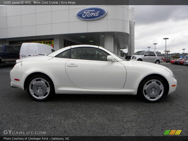 White Gold Crystal / Ecru Beige 2005 Lexus SC 430
