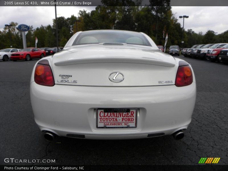 White Gold Crystal / Ecru Beige 2005 Lexus SC 430