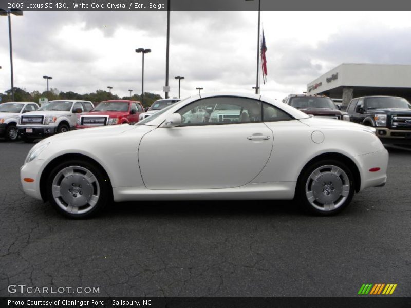 White Gold Crystal / Ecru Beige 2005 Lexus SC 430