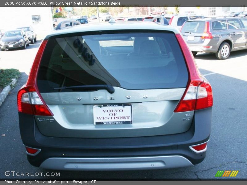 Willow Green Metallic / Sandstone Beige 2008 Volvo XC70 AWD